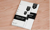 6-ring  transparent A6 A5 planner binder Spiral Personal Bullet Journal clear Shell