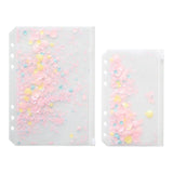 6-ring  transparent A6 A5 planner binder Spiral Personal Bullet Journal clear Shell