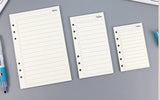 6-ring  transparent A6 A5 planner binder Spiral Personal Bullet Journal clear Shell