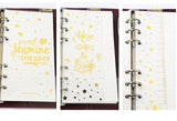 6-ring  transparent A6 A5 planner binder Spiral Personal Bullet Journal clear Shell