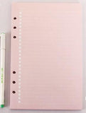 6-ring  transparent A6 A5 planner binder Spiral Personal Bullet Journal clear Shell
