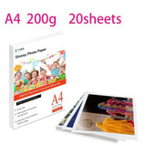 A4 100 sheets Photo Paper Glossy Printer Photographic Paper High-gloss paper for Inkjet Printer Office 20 sheets /100 sheets
