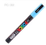 1pc Uni Ball Posca PC-3M Paint Art Marker Pen Fine Point 0.9-1.3 mm 24 Colors Available