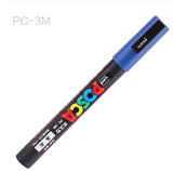 1pc Uni Ball Posca PC-3M Paint Art Marker Pen Fine Point 0.9-1.3 mm 24 Colors Available