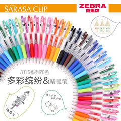 1 pc Japan Zebra SARASA JJ15 Juice Color Gel Clip Pen Pen Color Marker Ballpoint Pen 0.5 mm 20 Color Available
