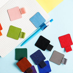 2020 2PCS Sharkbang Self-adhesive PU Leather Notebook Pen Holder For Diary Planner Clip Accessores School Kawaii Stationery