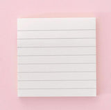 Blank Horizontal Grid Memo Pads Simple Scrapbook Sticker School Supplies Post Sticky Notes Office Stationery