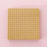 Blank Horizontal Grid Memo Pads Simple Scrapbook Sticker School Supplies Post Sticky Notes Office Stationery