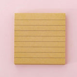 Blank Horizontal Grid Memo Pads Simple Scrapbook Sticker School Supplies Post Sticky Notes Office Stationery