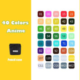 36/48/168/204 Colors Double Headed Art Markers Set Artist Sketch Oily Alcohol Based Markers For Manga School Office Art Supplies