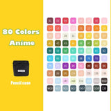 36/48/168/204 Colors Double Headed Art Markers Set Artist Sketch Oily Alcohol Based Markers For Manga School Office Art Supplies