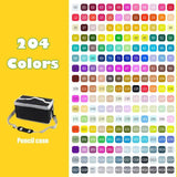 36/48/168/204 Colors Double Headed Art Markers Set Artist Sketch Oily Alcohol Based Markers For Manga School Office Art Supplies