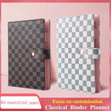 Amazon Hot selling A5 Designed Customized Gold ring binder agenda Journal Diary planner notebooks