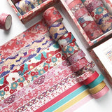 12pcs/set Washi Tape Set Diy Masking Tape Cute Stickers School Suppliers Stationery Gift Presented By Kevin&Sasa Crafts