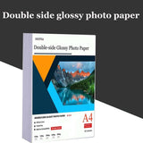 High quality 50 A4 Sheets double sided High Glossy Photo gloss For Inkjet Printer Photo white card Paper Coated paper