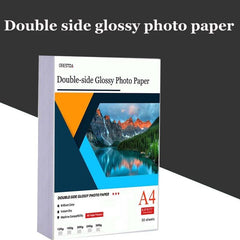 High quality 50 A4 Sheets double sided High Glossy Photo gloss For Inkjet Printer Photo white card Paper Coated paper