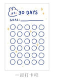 30 Sheets/pack Cute Weekly & Daily Schedule Mini Memo Pad N Times Sticky Notes Bookmark School Office Supply Escolar Papelaria