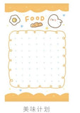 30 Sheets/pack Cute Weekly & Daily Schedule Mini Memo Pad N Times Sticky Notes Bookmark School Office Supply Escolar Papelaria