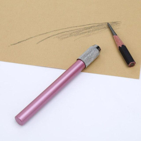 Metal Single-spiral Brush Pick up The Pen The Pencil Extender Art Crayons Extender Pencil Lengthened Fountain Pen Modern Round