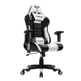 Furgle Gaming Office Chairs 180 Degree Reclining Computer Chair Comfortable Executive Computer Seating Racer Recliner PU Leather