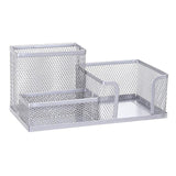 Creative Metal Pen Holder Pencil File Storage Rack 3 Grid Storage Box Desktop Stationery Organizer escritorio Office accessories