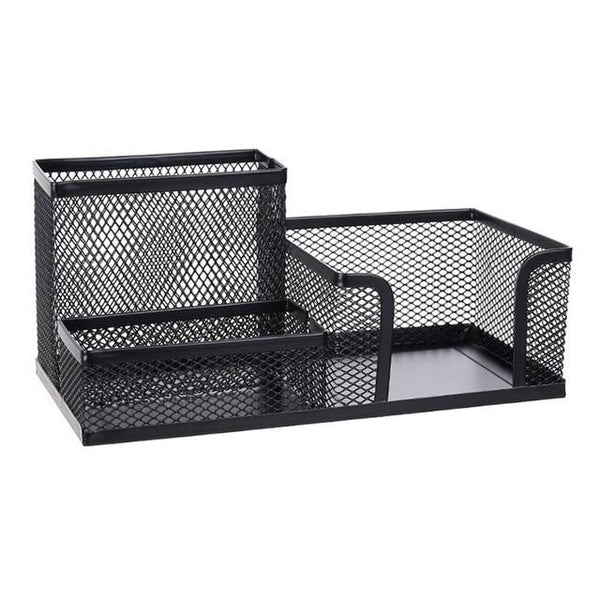 Creative Metal Pen Holder Pencil File Storage Rack 3 Grid Storage Box Desktop Stationery Organizer escritorio Office accessories