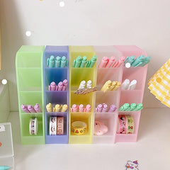 Sharkbang New Arrival Macarone Series Desk Pen Holder Pencil Makeup Storage Box Desktop Organizer School Office Stationery