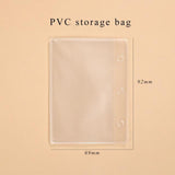 JIANWU Creative Cute Transparent 3 ring Mini Loose-leaf Hand Book Student Portable Notebook ring binder Kawaii School Supplies