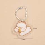 JIANWU Creative Cute Transparent 3 ring Mini Loose-leaf Hand Book Student Portable Notebook ring binder Kawaii School Supplies