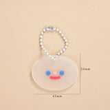 JIANWU Creative Cute Transparent 3 ring Mini Loose-leaf Hand Book Student Portable Notebook ring binder Kawaii School Supplies