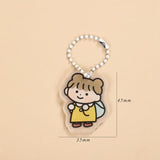 JIANWU Creative Cute Transparent 3 ring Mini Loose-leaf Hand Book Student Portable Notebook ring binder Kawaii School Supplies