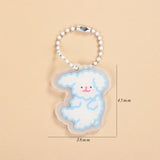 JIANWU Creative Cute Transparent 3 ring Mini Loose-leaf Hand Book Student Portable Notebook ring binder Kawaii School Supplies