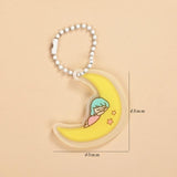 JIANWU Creative Cute Transparent 3 ring Mini Loose-leaf Hand Book Student Portable Notebook ring binder Kawaii School Supplies