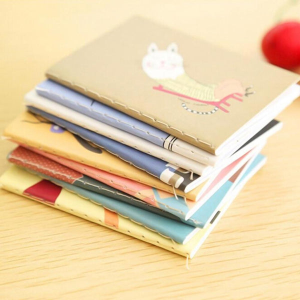 1Pcs Retro Notepad Book Korean Lovely Cartoon Image Notebook Vintage For Kids Stationery Kawaii Journal Diary Notebook