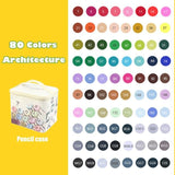 36/48/168/204 Colors Double Headed Art Markers Set Artist Sketch Oily Alcohol Based Markers For Manga School Office Art Supplies