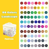 36/48/168/204 Colors Double Headed Art Markers Set Artist Sketch Oily Alcohol Based Markers For Manga School Office Art Supplies