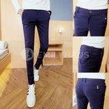 Skinny Fit Casual Pants [Pre-Order] Color: Black/white/beige - Size: W26-34