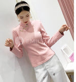 Slim-Fit Cheongsam Tops [Pre-Order] Color: Green/pink/blue/beige - Size: S-Xl