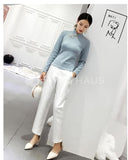 Slim-Fit Cheongsam Tops [Pre-Order] Color: Green/pink/blue/beige - Size: S-Xl